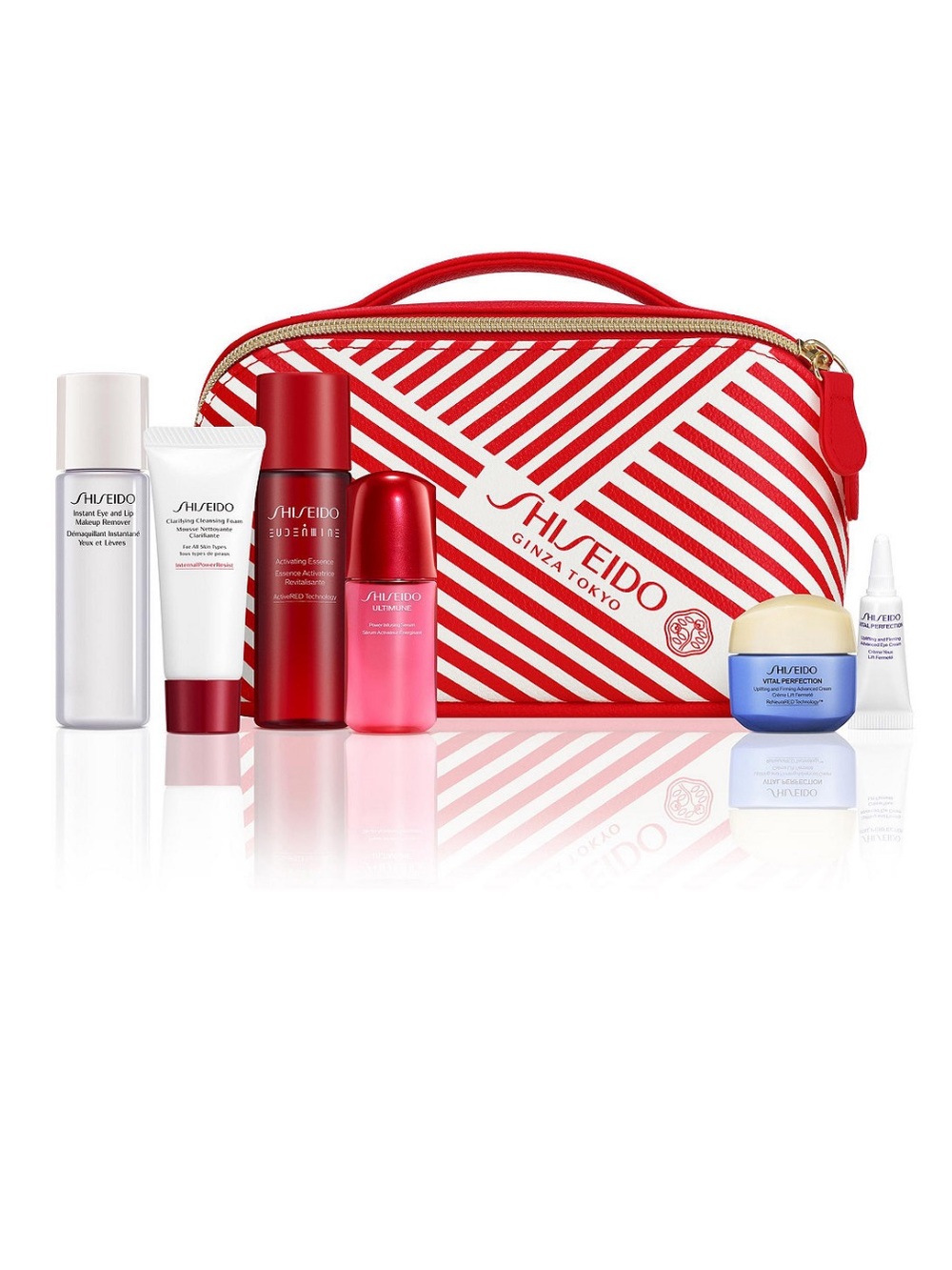🌸 Shiseido Vital Perfection 7-Piece Gift Set + Cosmetic Bag BNIB